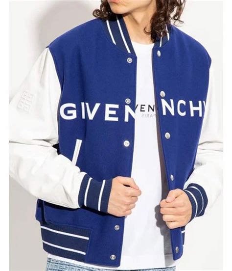 blue givenchy jacket|Givenchy varsity jacket women's.